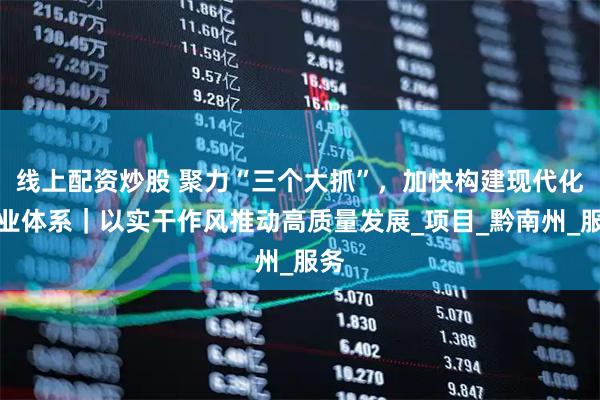 线上配资炒股 聚力“三个大抓”，加快构建现代化产业体系｜以实干作风推动高质量发展_项目_黔南州_服务